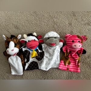 Melissa & Doug farm animal puppet set